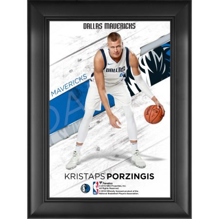 Kristaps Porzingis Dallas Mavericks Framed 5" x 7" Jersey Swap Collage
