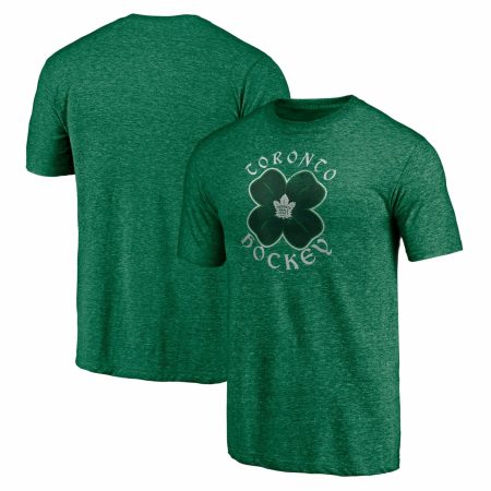 Men's Fanatics Branded Green Toronto Maple Leafs St. Patrick's Day Celtic Crew Tri-Blend T-Shirt