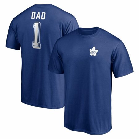 Men's Fanatics Branded Royal Toronto Maple Leafs Number One Dad Logo T-Shirt