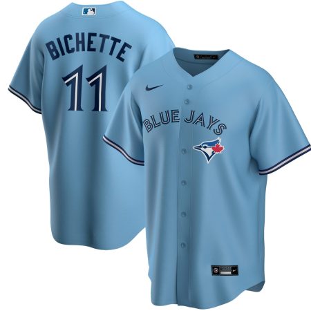 Men's Nike Bo Bichette Powder Blue Toronto Blue Jays Alternate Replica Player Name Jersey