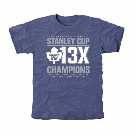 Men's Royal Toronto Maple Leafs Victor Tri-Blend T-Shirt