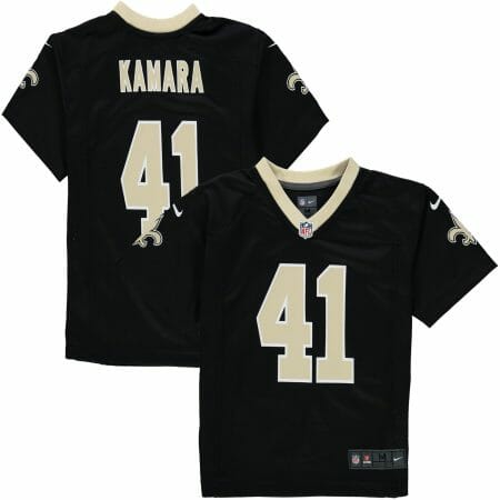 Preschool Nike Alvin Kamara Black New Orleans Saints Player Game Jersey