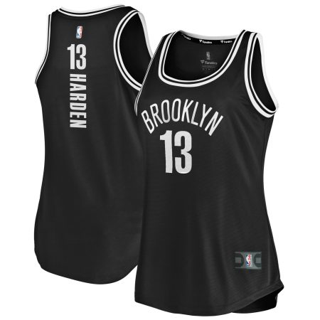Women's Fanatics Branded James Harden Black Brooklyn Nets 2020/21 Fast Break Tank Jersey - Icon Edition