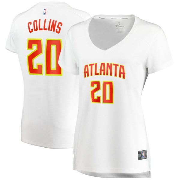 Women's Fanatics Branded John Collins White Atlanta Hawks Fast Break Player Replica Jersey - Association Edition