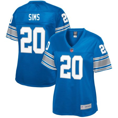 Women's NFL Pro Line Billy Sims Royal Detroit Lions Retired Player Replica Jersey