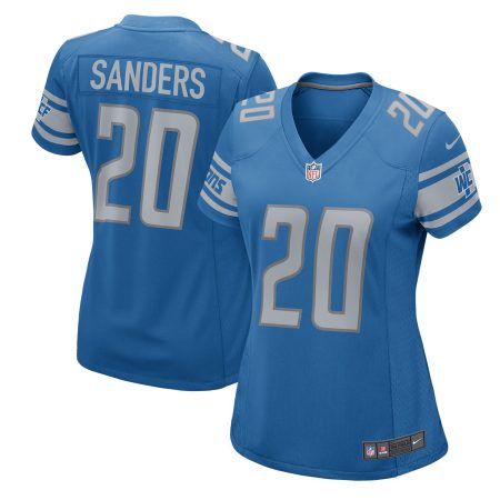 Women's Nike Barry Sanders Blue Detroit Lions 2017 Retired Player Game Jersey
