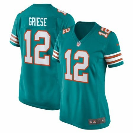Women's Nike Bob Griese Aqua Miami Dolphins Retired Player Jersey