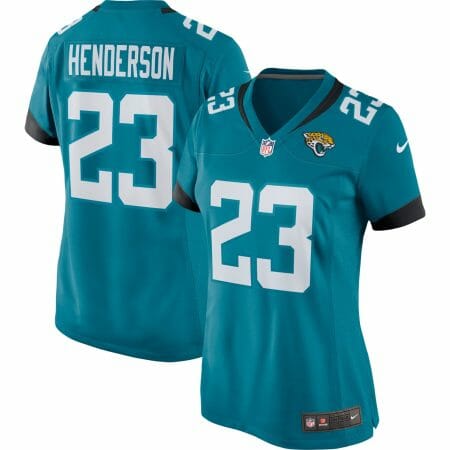 Women's Nike CJ Henderson Teal Jacksonville Jaguars Player Game Team Jersey