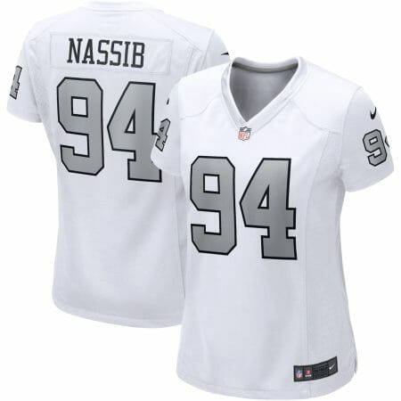 Women's Nike Carl Nassib White Las Vegas Raiders Alternate Game Jersey
