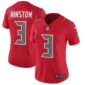 Women's Nike Jameis Winston Red Tampa Bay Buccaneers Finished Color Rush Limited Jersey