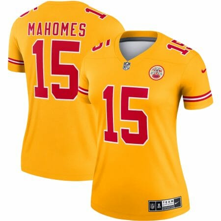 Women's Nike Patrick Mahomes Gold Kansas City Chiefs Inverted Legend Jersey