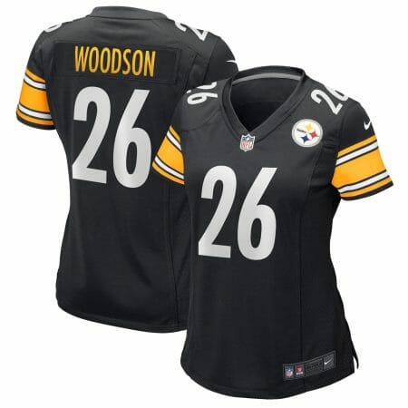 Women's Nike Rod Woodson Black Pittsburgh Steelers Game Retired Player Jersey