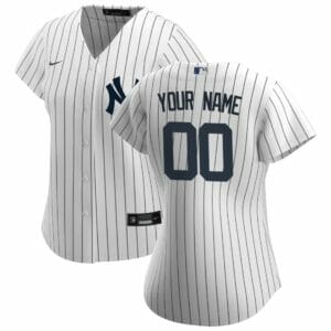 Women's Nike White New York Yankees Home Replica Custom Jersey