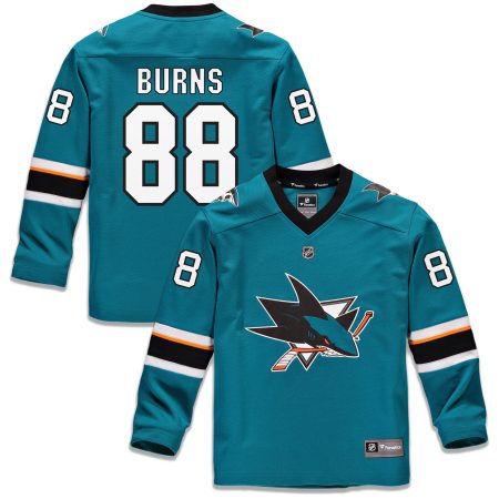 Youth Fanatics Branded Brent Burns Teal San Jose Sharks Replica Player Jersey