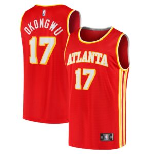 Youth Fanatics Branded Onyeka Okongwu Red Atlanta Hawks 2020 NBA Draft First Round Pick Fast Break Replica Jersey - Icon Edition
