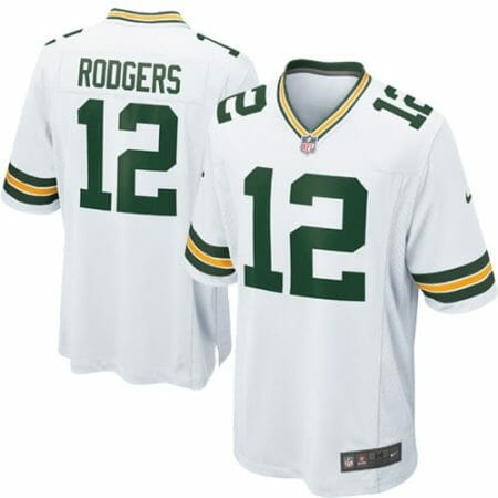 Youth Green Bay Packers Aaron Rodgers Nike White Game Jersey