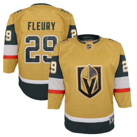 Youth Marc-Andre Fleury Gold Vegas Golden Knights 2020/21 Alternate Premier Player Jersey