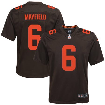 Youth Nike Baker Mayfield Brown Cleveland Browns Alternate Game Jersey