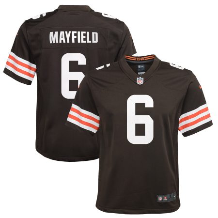 Youth Nike Baker Mayfield Brown Cleveland Browns Game Player Jersey
