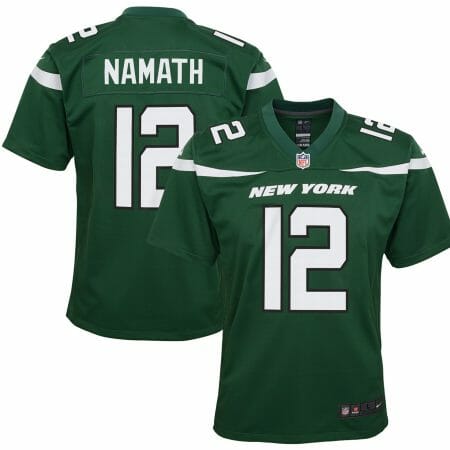 Youth Nike Joe Namath Gotham Green New York Jets Game Jersey