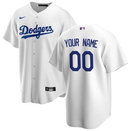 Youth Nike White Los Angeles Dodgers Home Replica Custom Jersey