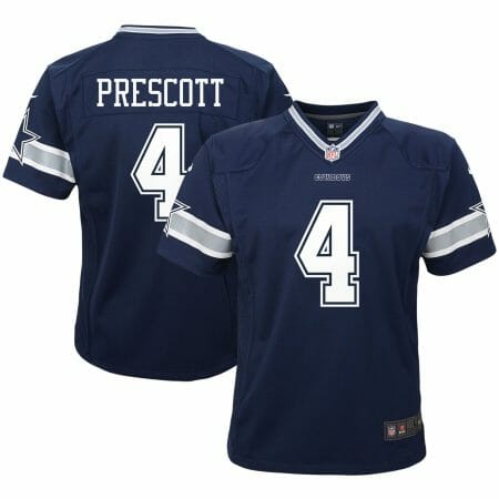 Preschool Nike Dak Prescott Navy Dallas Cowboys Team Game Jersey