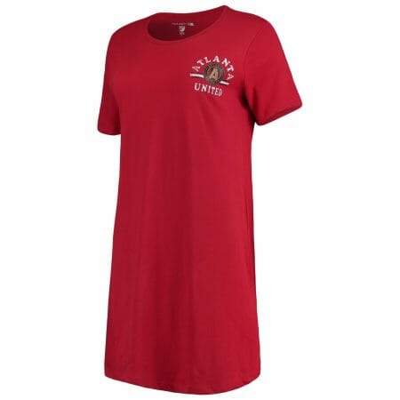 Women's 5th & Ocean by New Era Red Atlanta United FC Athletic Baby Jersey Dress