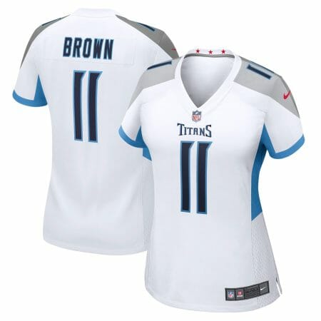 Women's Nike A.J. Brown White Tennessee Titans Game Jersey