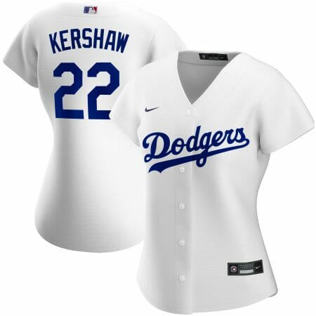 Women's Nike Clayton Kershaw White Los Angeles Dodgers Home Replica Player Jersey