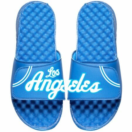 ISlide Royal Los Angeles Lakers NBA Hardwood Classics Jersey Slide Sandals