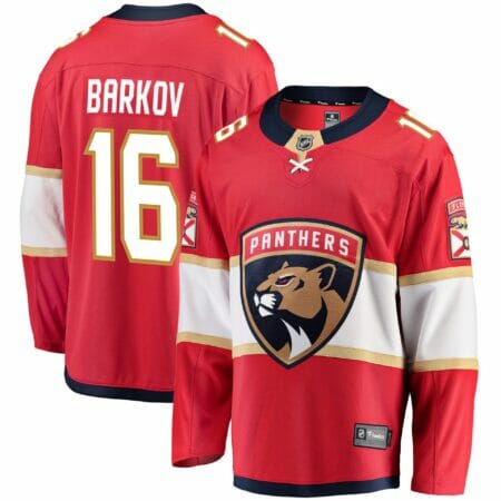 Men's Fanatics Branded Aleksander Barkov Red Florida Panthers Premier Breakaway Player Jersey