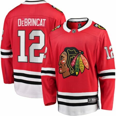 Men's Fanatics Branded Alex DeBrincat Red Chicago Blackhawks Home Team Premier Breakaway Player Jersey