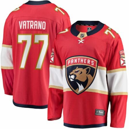 Men's Fanatics Branded Frank Vatrano Red Florida Panthers Home Breakaway Jersey