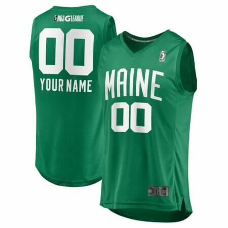 Men's Fanatics Branded Green Maine Celtics 2021/22 Custom Replica Jersey