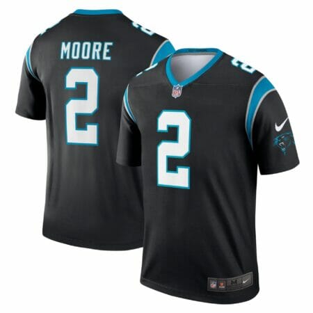 Men's Nike D.J. Moore Black Carolina Panthers Legend Jersey