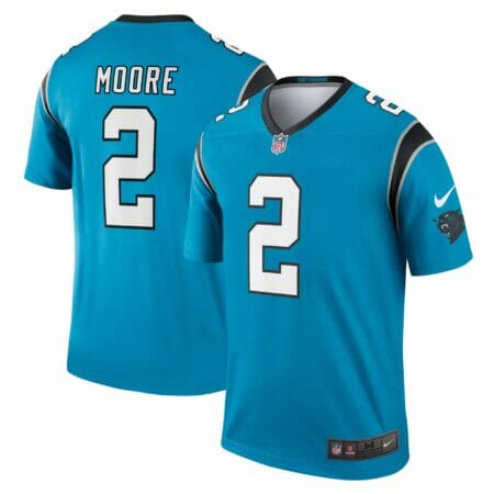 Men's Nike D.J. Moore Blue Carolina Panthers Legend Jersey