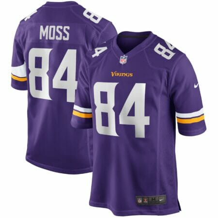 Men's Nike Randy Moss Purple Minnesota Vikings Game Retired Player Jersey