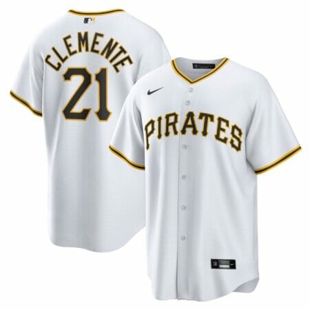 Men's Nike Roberto Clemente White Pittsburgh Pirates Home Replica Player Name Jersey