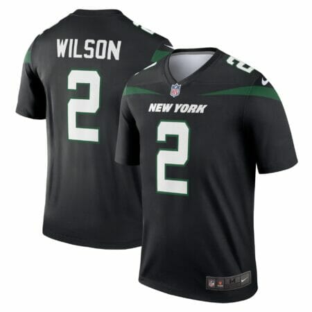 Men's Nike Zach Wilson Black New York Jets Legend Jersey