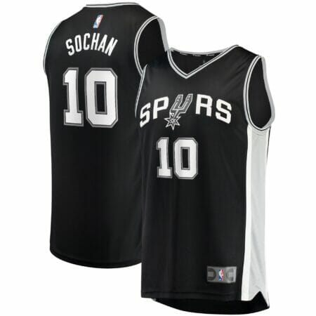 Youth Fanatics Branded Pick Jeremy Sochan Black San Antonio Spurs 2022 NBA Draft First Round Pick Fast Break Replica Jersey - Icon Edition