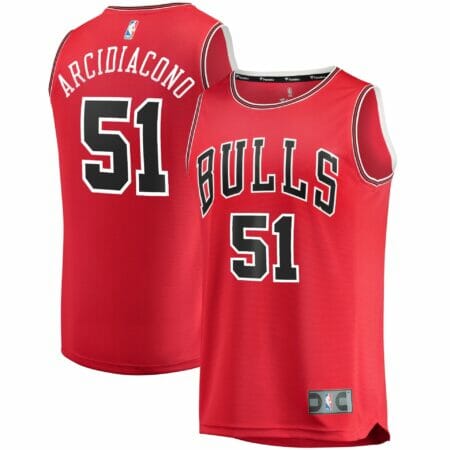 Youth Fanatics Branded Ryan Arcidiacono Red Chicago Bulls Fast Break Player Team Jersey - Icon Edition