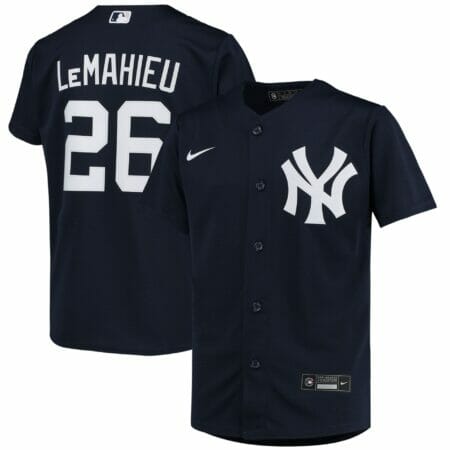 Youth Nike DJ LeMahieu Navy New York Yankees Alternate Replica Player Jersey