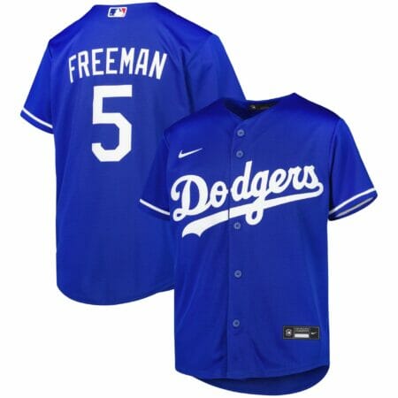 Youth Nike Freddie Freeman Royal Los Angeles Dodgers Alternate Replica Player Jersey