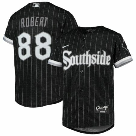 Youth Nike Luis Robert Black/Anthracite Chicago White Sox 2021 City Connect Replica Player Jersey