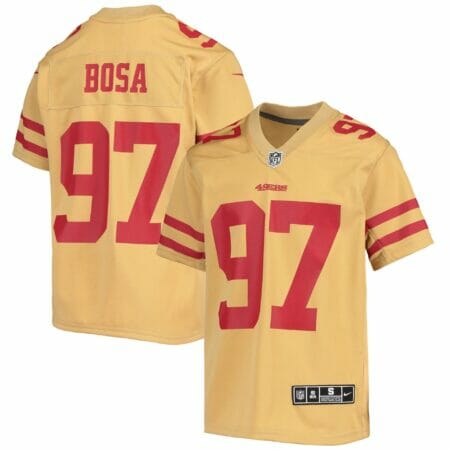 Youth Nike Nick Bosa Gold San Francisco 49ers Inverted Team Game Jersey