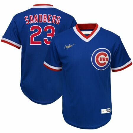 Youth Nike Ryne Sandberg Royal Chicago Cubs Road Cooperstown Collection Player Jersey