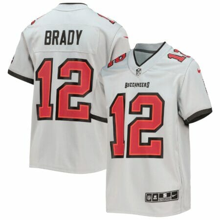 Youth Nike Tom Brady Gray Tampa Bay Buccaneers Inverted Team Game Jersey