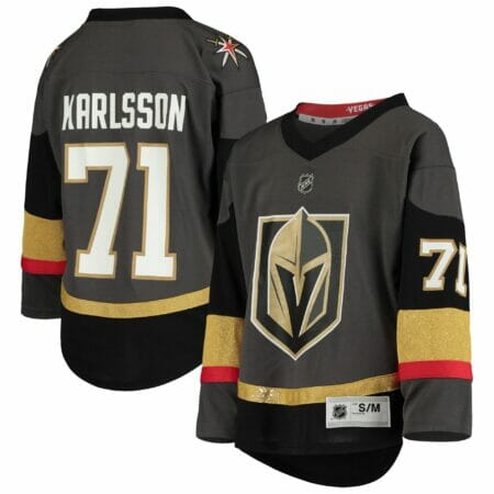 Youth William Karlsson Gray Vegas Golden Knights Home Replica Player Jersey