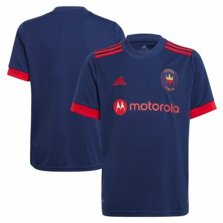 Youth adidas Navy Chicago Fire 2021 Primary Replica Jersey