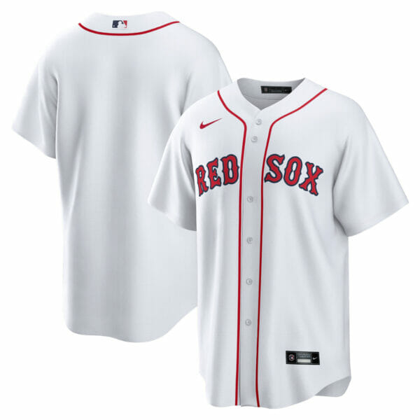 Men's Nike White Boston Red Sox Home Blank Replica Jersey